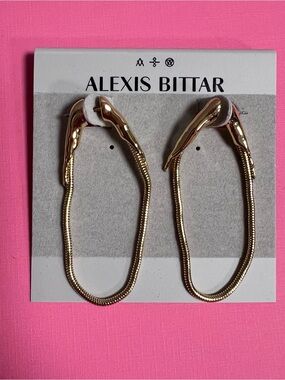 Alexis Bittar Drippy Chained Post Earrings NWT